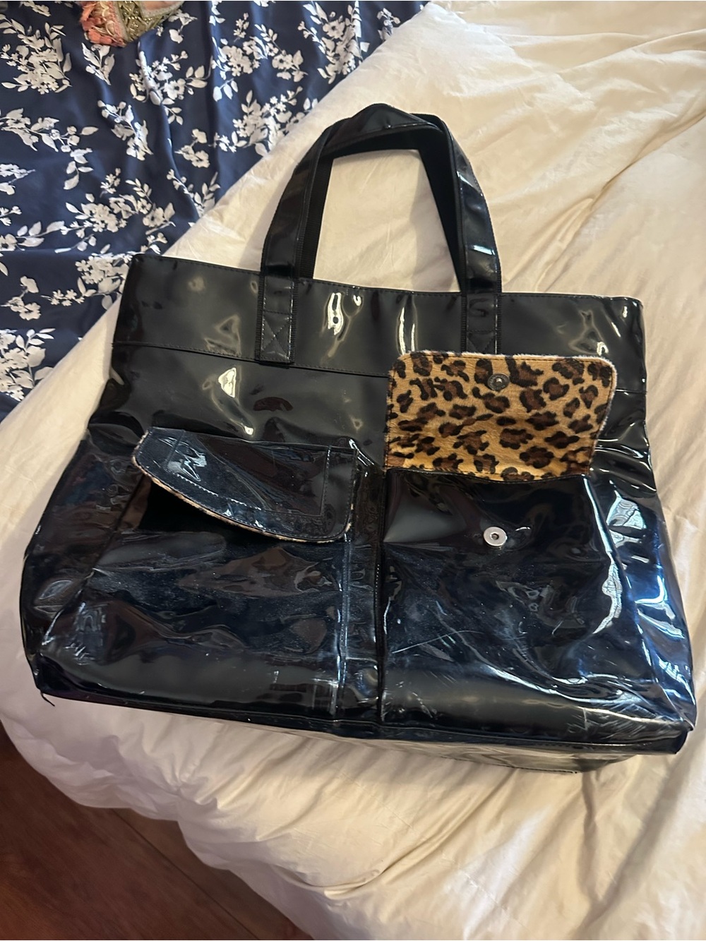 Toss designs, black, patent, leather and leopard